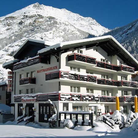 Hotel Restaurant Mattmarkblick Saas-Almagell Exterior foto
